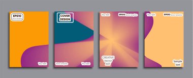 Yaratıcı renkli kapak. Kapak tasarımı.