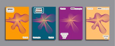 Yaratıcı renkli kapak. Kapak tasarımı.