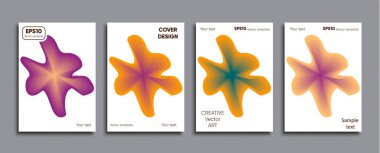 Yaratıcı renkli kapak. Kapak tasarımı.