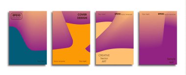 Yaratıcı renkli kapak. Kapak tasarımı.