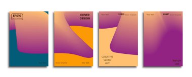 Yaratıcı renkli kapak. Kapak tasarımı.