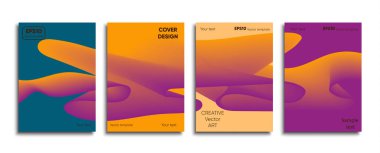 Yaratıcı renkli kapak. Kapak tasarımı.