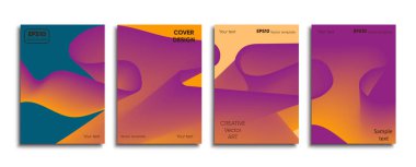 Yaratıcı renkli kapak. Kapak tasarımı.