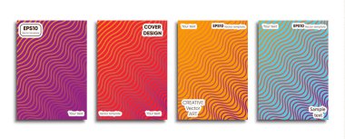 Yaratıcı renkli kapak. Kapak tasarımı.