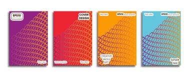 Yaratıcı renkli kapak. Kapak tasarımı.