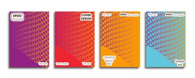 Yaratıcı renkli kapak. Kapak tasarımı.