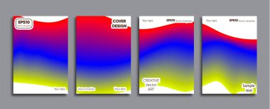 Yaratıcı renkli kapak. Kapak tasarımı.