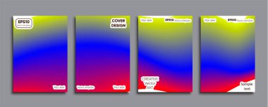 Yaratıcı renkli kapak. Kapak tasarımı.