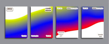 Yaratıcı renkli kapak. Kapak tasarımı.