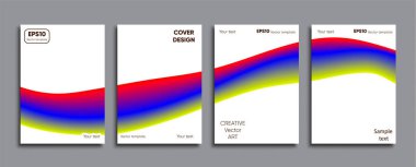 Yaratıcı renkli kapak. Kapak tasarımı.