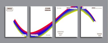 Yaratıcı renkli kapak. Kapak tasarımı.