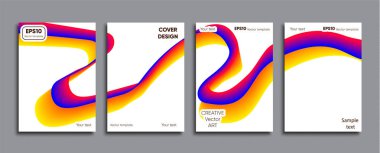 Yaratıcı renkli kapak. Kapak tasarımı.