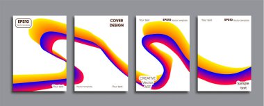 Yaratıcı renkli kapak. Kapak tasarımı.