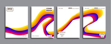 Yaratıcı renkli kapak. Kapak tasarımı.