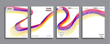 Yaratıcı renkli kapak. Kapak tasarımı.