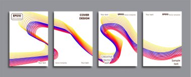 Yaratıcı renkli kapak. Kapak tasarımı.