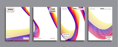 Yaratıcı renkli kapak. Kapak tasarımı.