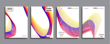 Yaratıcı renkli kapak. Kapak tasarımı.