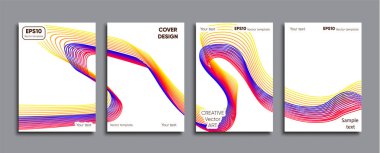 Yaratıcı renkli kapak. Kapak tasarımı.