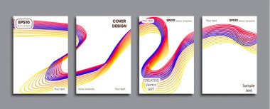 Yaratıcı renkli kapak. Kapak tasarımı.