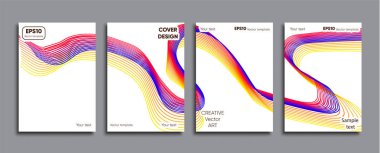 Yaratıcı renkli kapak. Kapak tasarımı.