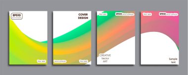 Yaratıcı renkli kapak. Kapak tasarımı.