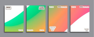 Yaratıcı renkli kapak. Kapak tasarımı.