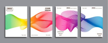 Yaratıcı renkli kapak. Kapak tasarımı.