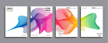 Yaratıcı renkli kapak. Kapak tasarımı.