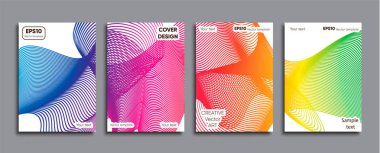 Yaratıcı renkli kapak. Kapak tasarımı.