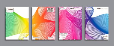 Yaratıcı renkli kapak. Kapak tasarımı.