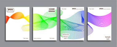 Yaratıcı renkli kapak. Kapak tasarımı.