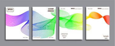 Yaratıcı renkli kapak. Kapak tasarımı.