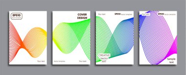 Yaratıcı renkli kapak. Kapak tasarımı.