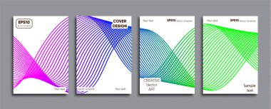 Yaratıcı renkli kapak. Kapak tasarımı.