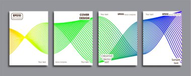 Yaratıcı renkli kapak. Kapak tasarımı.