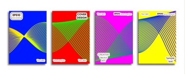 Yaratıcı renkli kapak. Kapak tasarımı.