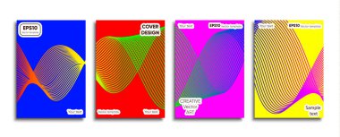 Yaratıcı renkli kapak. Kapak tasarımı.