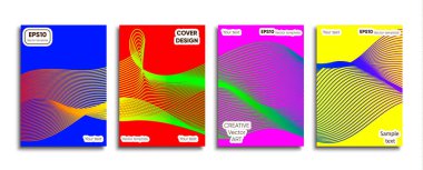 Yaratıcı renkli kapak. Kapak tasarımı.