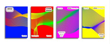 Yaratıcı renkli kapak. Kapak tasarımı.