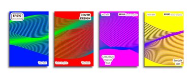 Yaratıcı renkli kapak. Kapak tasarımı.