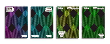 Yaratıcı renkli kapak. Kapak tasarımı.