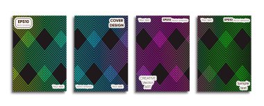 Yaratıcı renkli kapak. Kapak tasarımı.