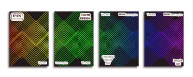 Yaratıcı renkli kapak. Kapak tasarımı.