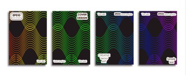 Yaratıcı renkli kapak. Kapak tasarımı.