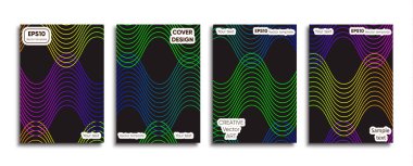 Yaratıcı renkli kapak. Kapak tasarımı.