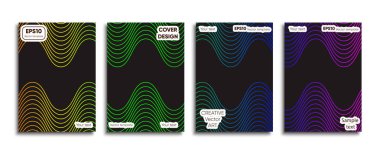 Yaratıcı renkli kapak. Kapak tasarımı.