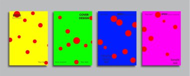 Yaratıcı renkli kapak. Kapak tasarımı.
