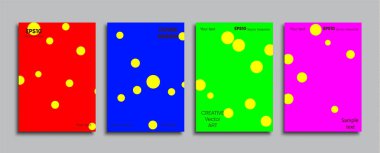 Yaratıcı renkli kapak. Kapak tasarımı.