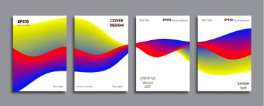 Yaratıcı renkli kapak. Kapak tasarımı.